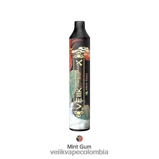 VEIIK Colombia - VEIIK Micko Max vaporizador desechable 1500 inhalaciones chicle de menta P2V8411