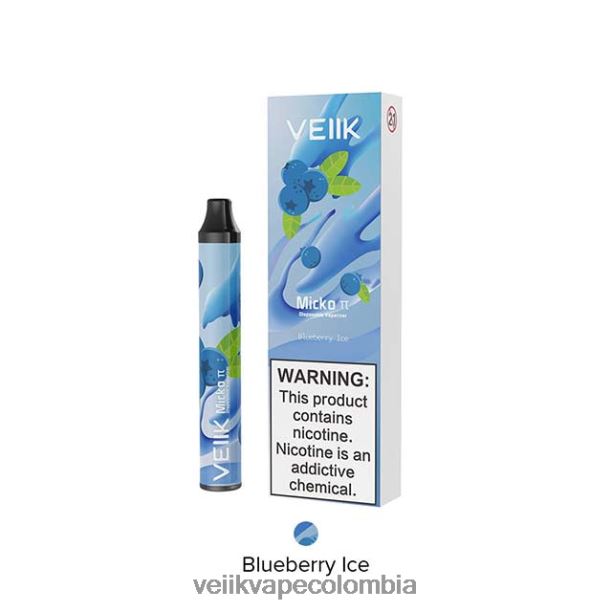 VEIIK Pod Colombia - VEIIK Micko Pie vaporizador desechable 600 inhalaciones hielo de arándanos P2V8424