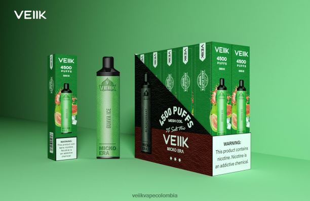 VEIIK Vape Bogotá - VEIIK Micko Era 4500 inhalaciones desechables de 30 mg hielo de guayaba P2V842