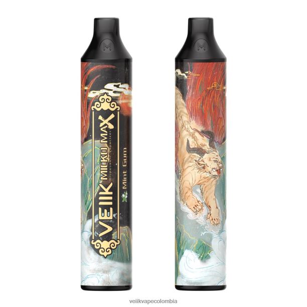 VEIIK Vape Bogotá - VEIIK Micko MAX vaporizador desechable 1500 inhalaciones chicle de menta P2V8450