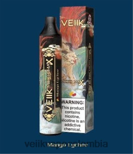 VEIIK Vape Bogotá - VEIIK Micko MAX vaporizador desechable 1500 inhalaciones lichi de mango P2V8442