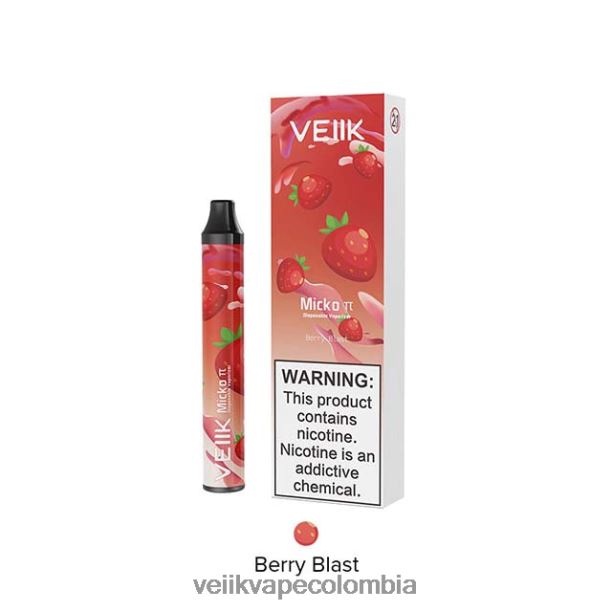 VEIIK Vape Bogotá - VEIIK Micko Pie vaporizador desechable 600 inhalaciones explosión de bayas P2V8426