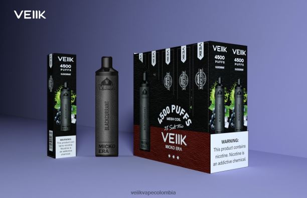 VEIIK Vape Colombia - VEIIK Micko Era 4500 inhalaciones desechables de 30 mg grosella negra P2V849