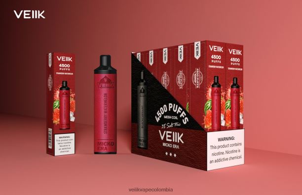 VEIIK Vape Colombia - VEIIK Micko Era 4500 inhalaciones desechables de 30 mg sandia fresa P2V841