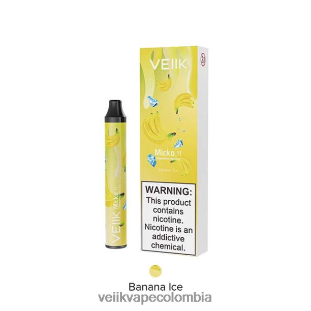 VEIIK Vape Colombia - VEIIK Micko Pie vaporizador desechable 600 inhalaciones hielo de plátano P2V8425