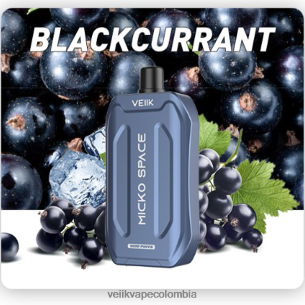 VEIIK Vape Colombia - VEIIK Micko Space vape desechable 7000 inhalaciones grosella negra P2V8441