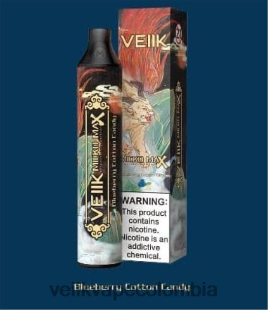 VEIIK Vape Micko Q Colombia - VEIIK Micko MAX vaporizador desechable 1500 inhalaciones algodón de azúcar de arándanos P2V8446