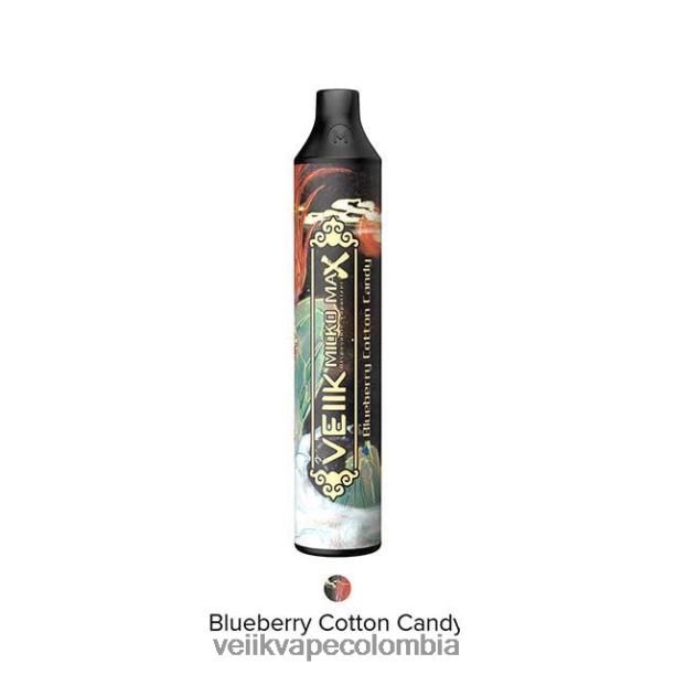 VEIIK Vape Micko Q Colombia - VEIIK Micko Max vaporizador desechable 1500 inhalaciones algodón de azúcar de arándanos P2V8414