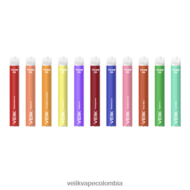VEIIK Vape Micko Q Colombia - VEIIK Ticko vaporizador desechable 800 inhalaciones múltiples sabores P2V8430