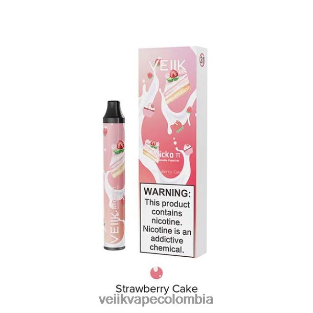 VEIIK Vape Price - VEIIK Micko Pie vaporizador desechable 600 inhalaciones pastel de fresa P2V8428