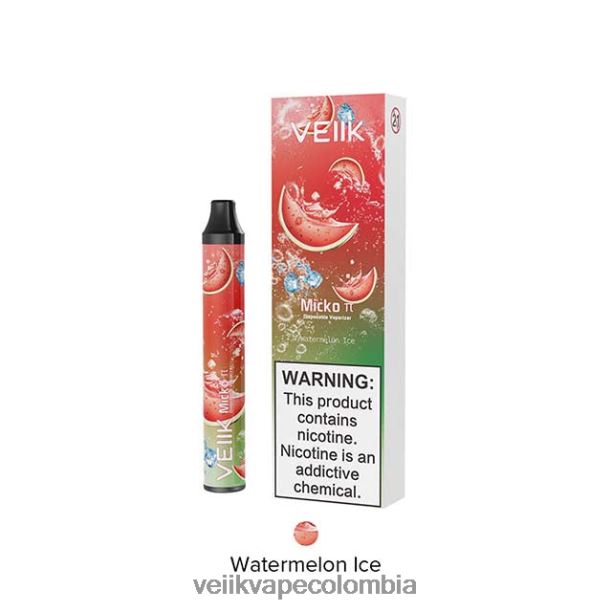 VEIIK Vape Review - VEIIK Micko Pie vaporizador desechable 600 inhalaciones hielo de sandia P2V8421
