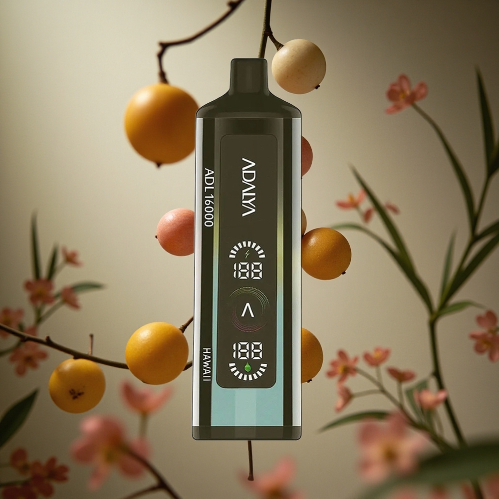 Hawaii Adalya ADL 16000 PRO Puffs Vape Desechable con Pantalla Digital y Bobina Mesh Inteligente Colombia al por mayor