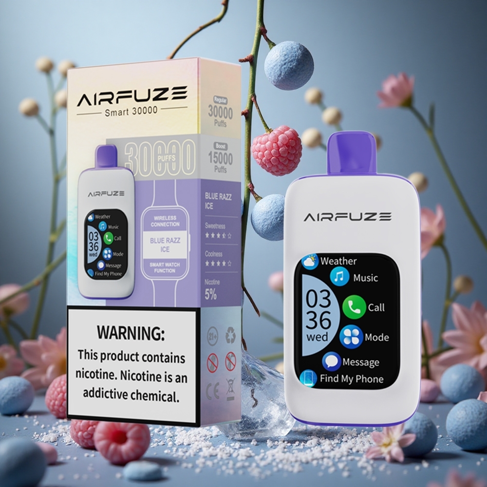 Azul Frambuesa Hielo AirFuze Smart 30000 Puffs 5% Nicotina Colombia al por mayor