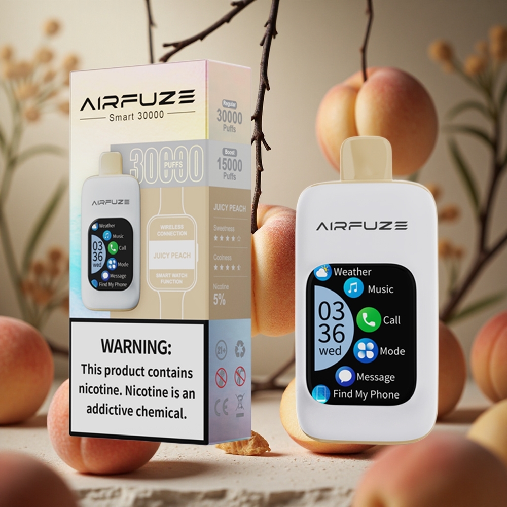 Durazno Jugoso AirFuze Smart 30000 Puffs Pantalla Táctil Colombia al por mayor