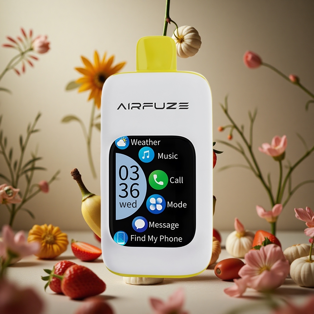 Fresa Plátano AirFuze Smart 30000 Puffs 5% Nicotina Colombia al por mayor