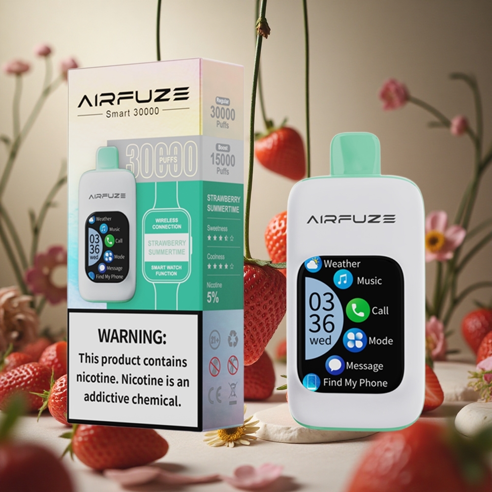 Fresa Verano AirFuze Smart 30000 Puffs 5% Nicotina Colombia al por mayor