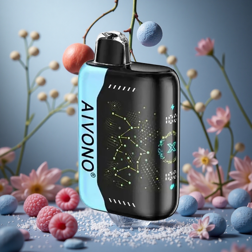 Azul Frambuesa Hielo Aivono Aim Boom 25000 Puffs 28ml Capacidad de E-Líquido Tipo-C Carga Colombia al por mayor