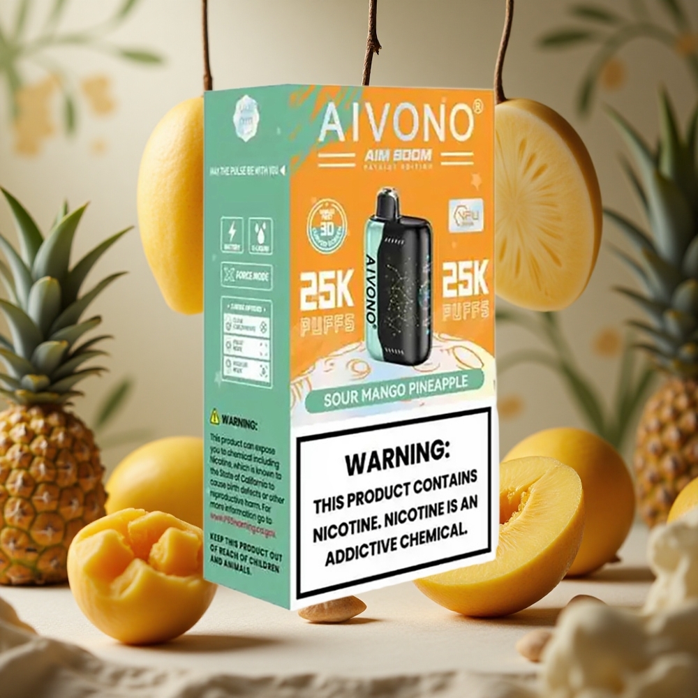 Mango Piña Agrio Aivono Aim Boom 25000 Puffs 28ml Capacidad 650mAh Batería Colombia al por mayor