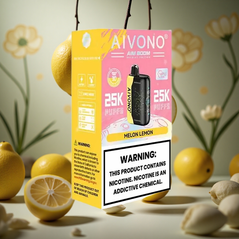 Melón Limón Aivono Aim Boom 25000 Puffs 28ml Capacidad de E-Líquido 650mAh Batería Colombia al por mayor