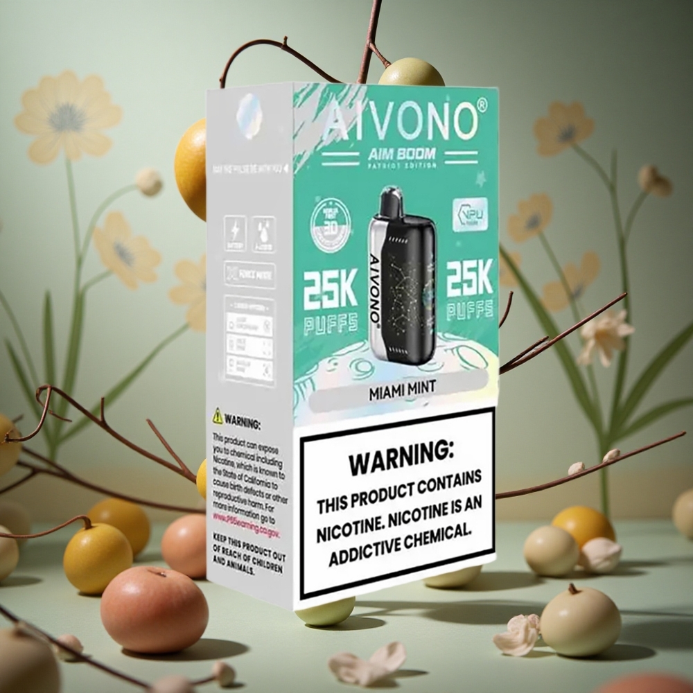 Menta de Miami Aivono Aim Boom 25000 Puffs 28ml 650mAh Colombia al por mayor