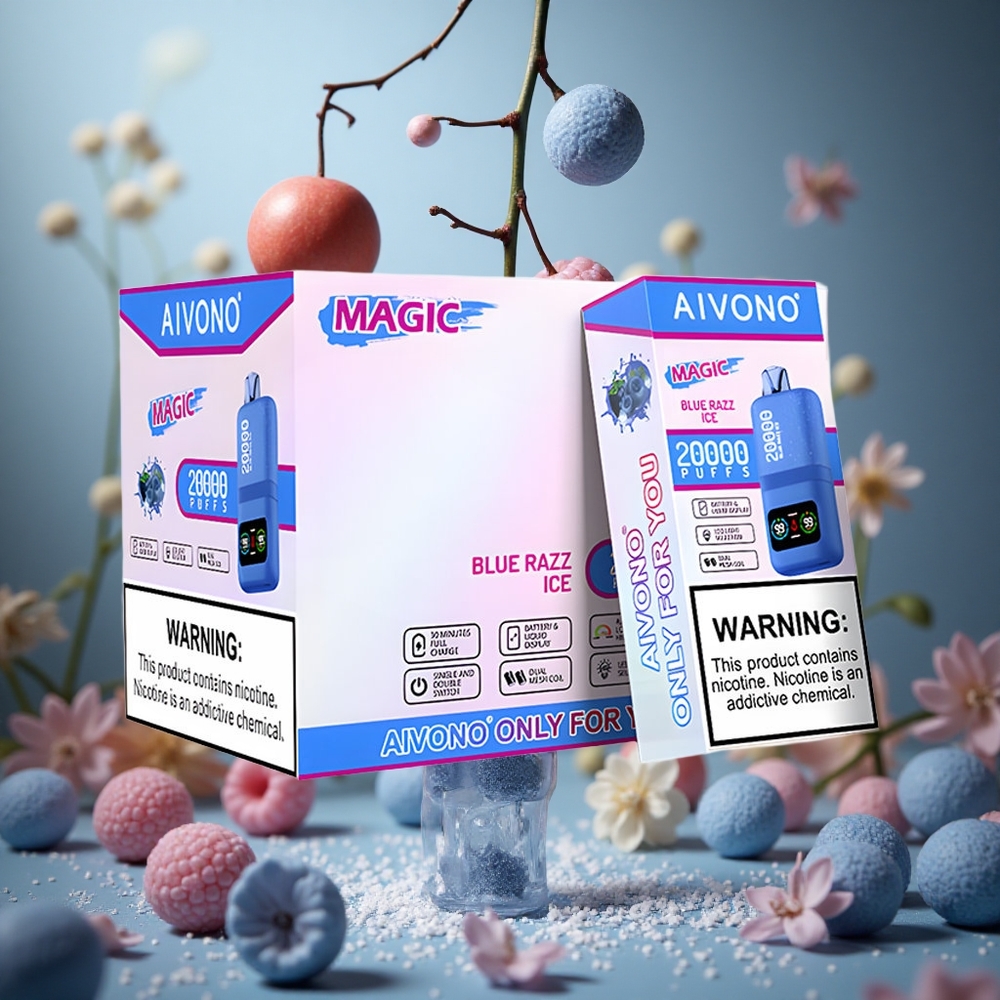 Azul frambuesa hielo Aivono AIM MAGIC 20.000 Puffs 0% 2% 3% 5% Nicotina 26ml Colombia al por mayor