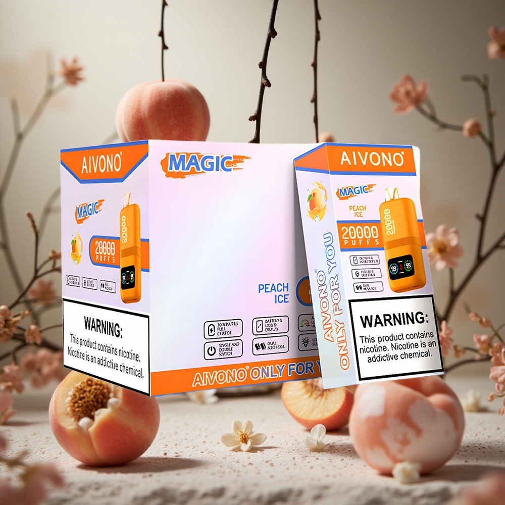 Durazno Hielo Aivono AIM MAGIC 20000 Puffs 26ml Batería Recargable Colombia al por mayor