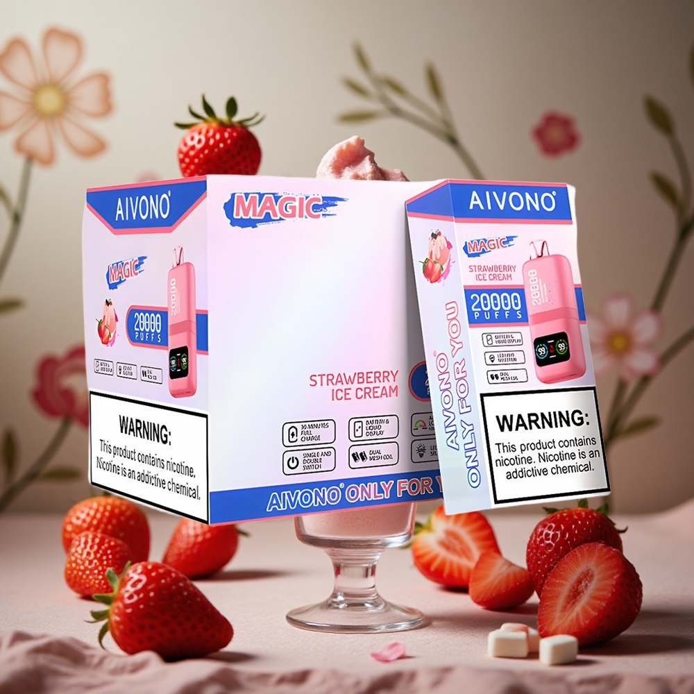 Fresa Crema Helada Aivono AIM MAGIC 20000 Puffs 26ml E-líquido Colombia al por mayor