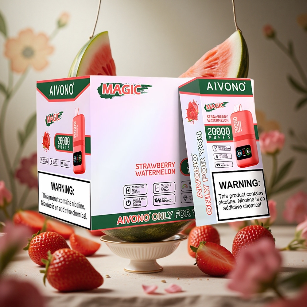 Fresa Sandía Aivono Aim Magic 20000 Puffs 0% 2% 3% 5% Nicotina 26ml E-líquido Colombia al por mayor