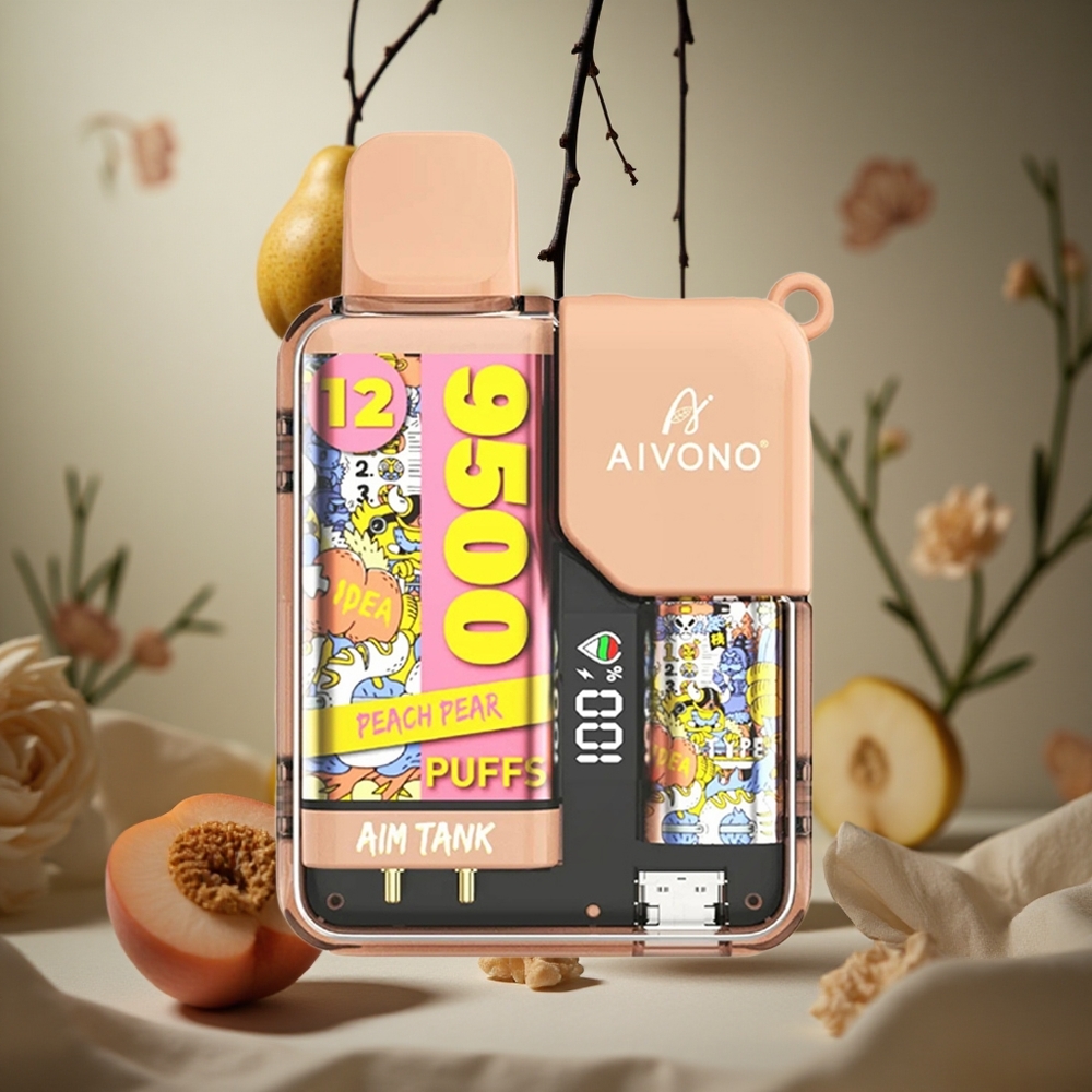 Durazno Pera Aivono AIM-TANK 9500 Puffs 18ml 650mAh Colombia al por mayor