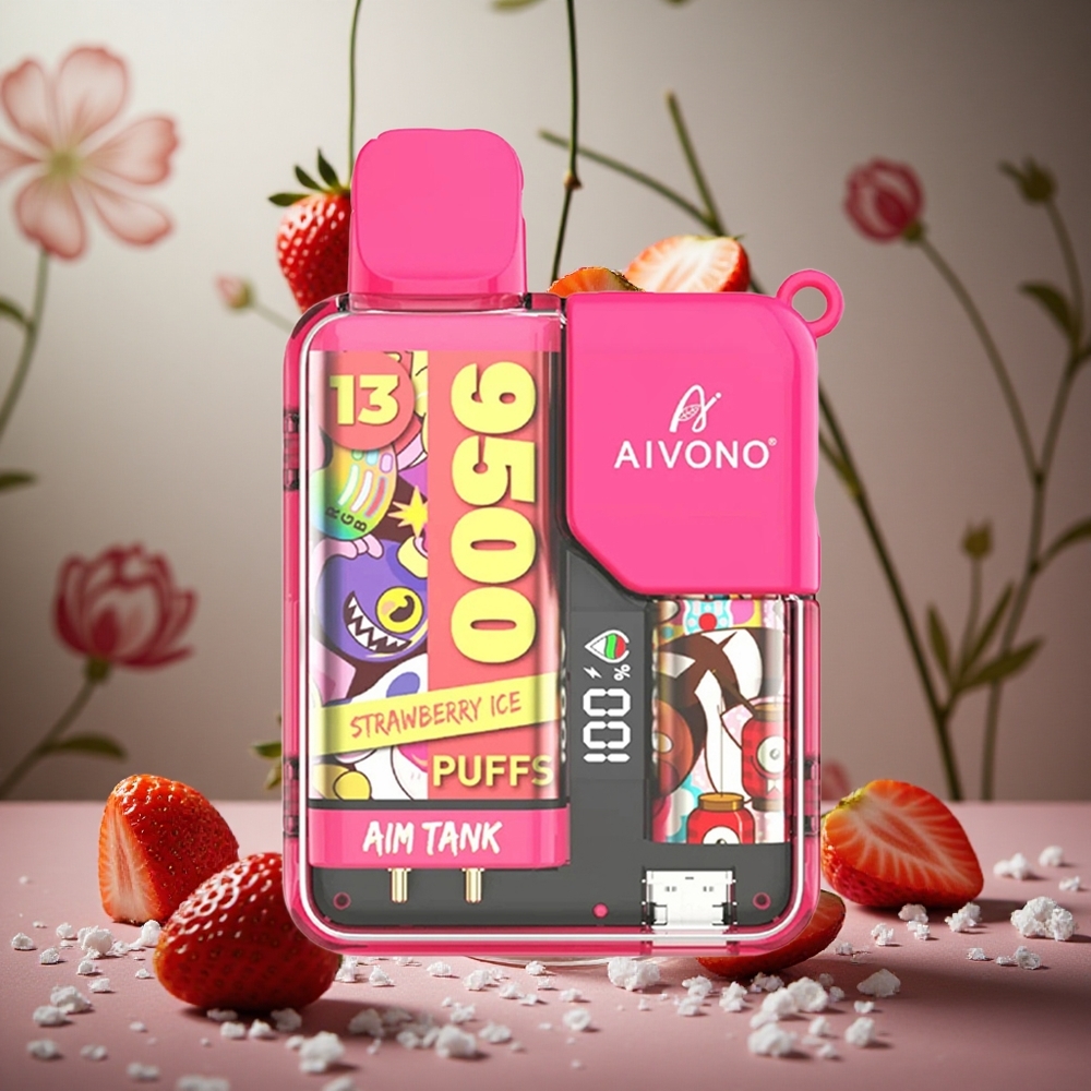 Fresa Helada Aivono AIM-TANK 9500 Puffs 18ml Capacidad 650mAh Batería Colombia al por mayor