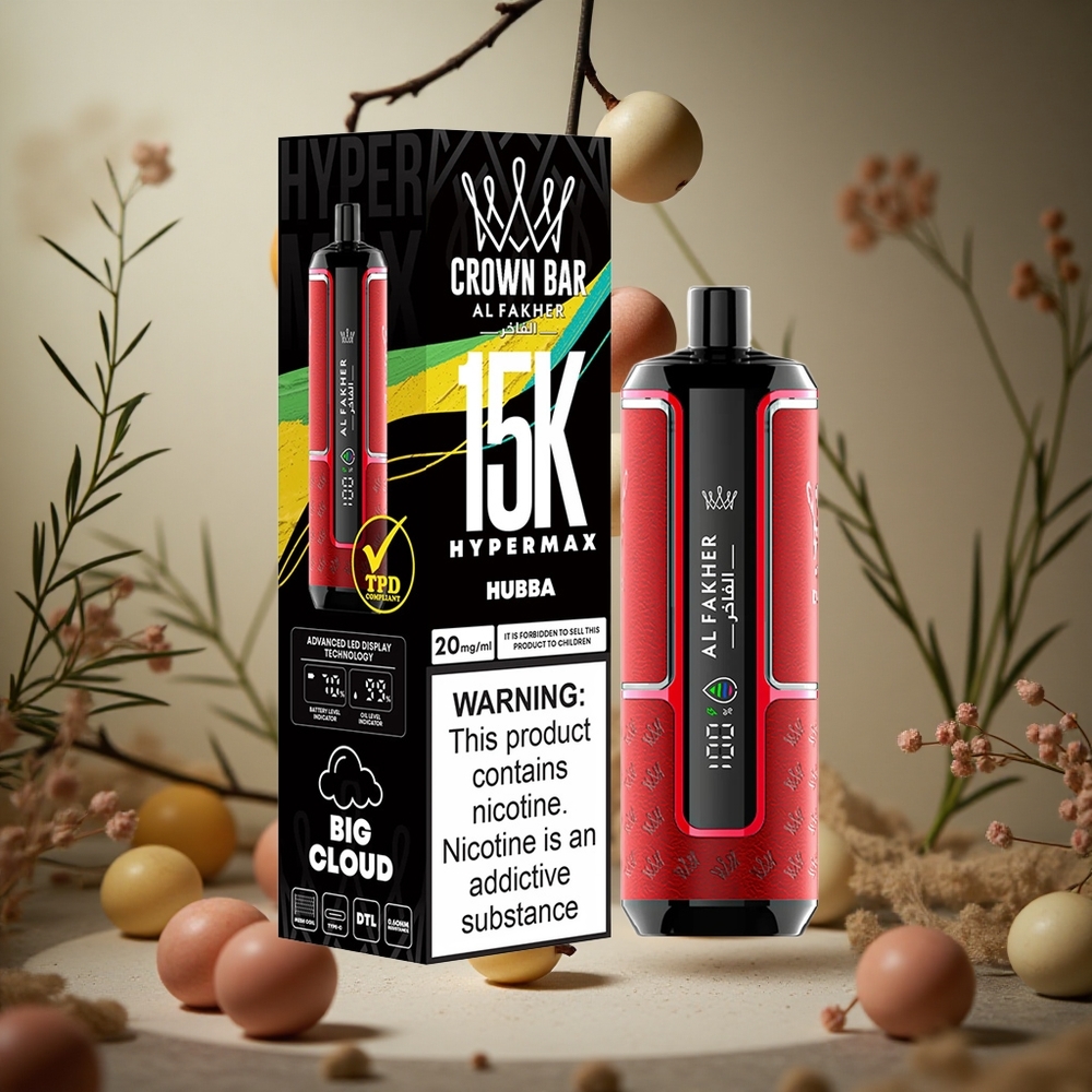 Barra de Corona Al Fakher 15K Hipermax Desechable con 22ml de Líquido y 600mAh de Batería Colombia al por mayor
