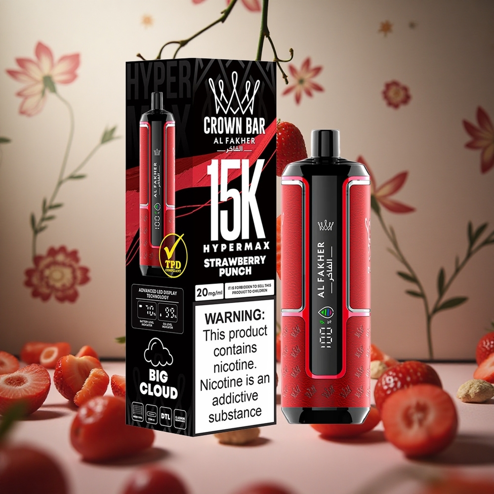 Fresa Golpe Al Fakher Crown Bar 15K 22ml 600mAh Colombia al por mayor