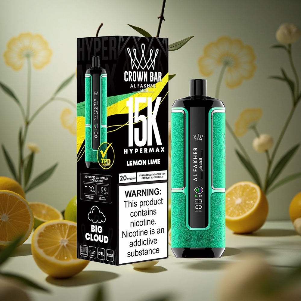 Lima Limón Al Fakher Crown Bar 15.000 Puffs 22ml Colombia al por mayor