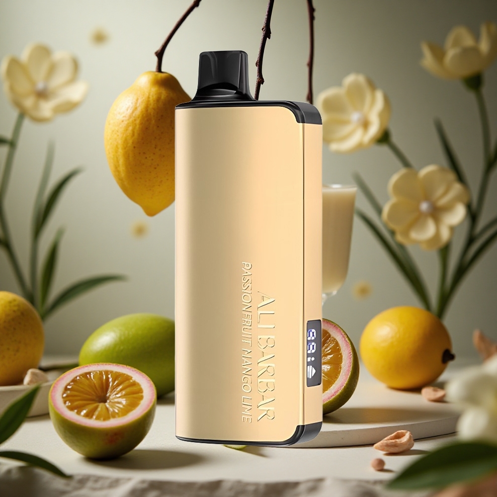 Combinación de Maracuyá Mango Lima Alibarbar Ingot 9000 Puffs 22ml 2350mah Colombia al por mayor