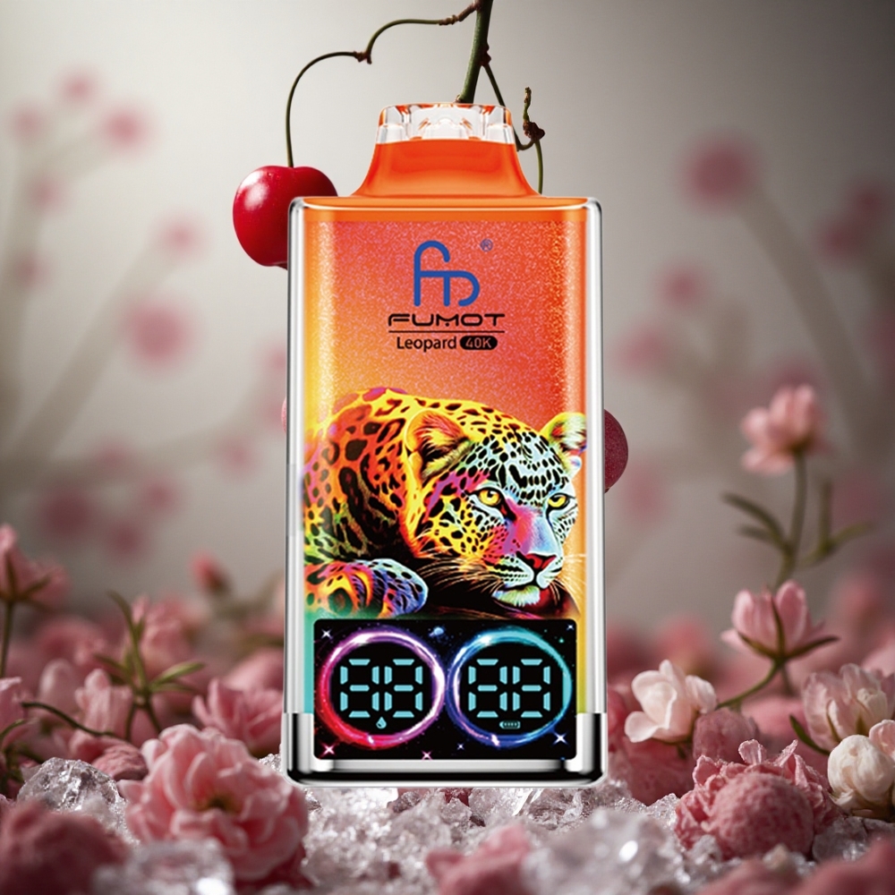 Cereza Hielo Fumot Leopard 40K Puffs Batería 700mAh Dual Mesh Colombia al por mayor
