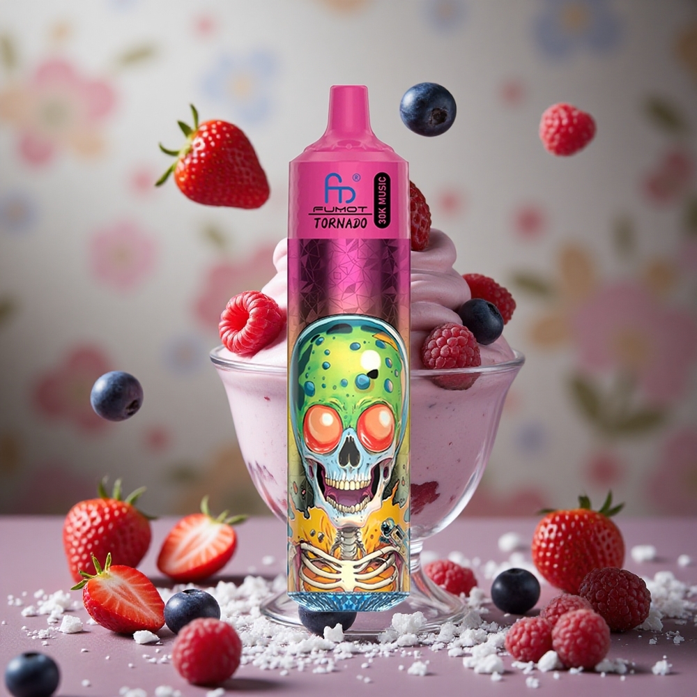 Arándano Fresa Frambuesa Helado Fumot RandM Tornado 30000 Puffs 30mL Capacidad Colombia al por mayor