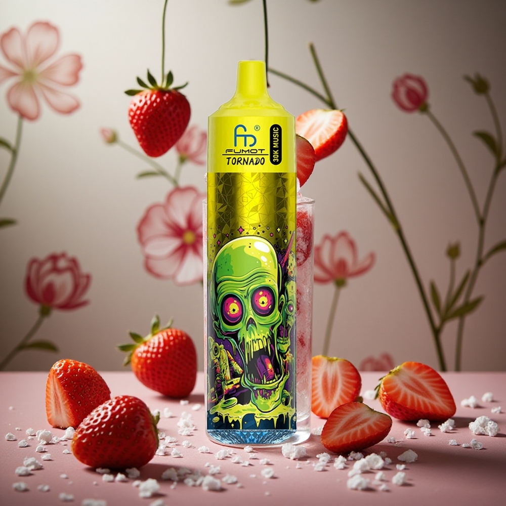 Fresa Helada Fumot RandM Tornado 30000 Puffs 30mL Colombia al por mayor