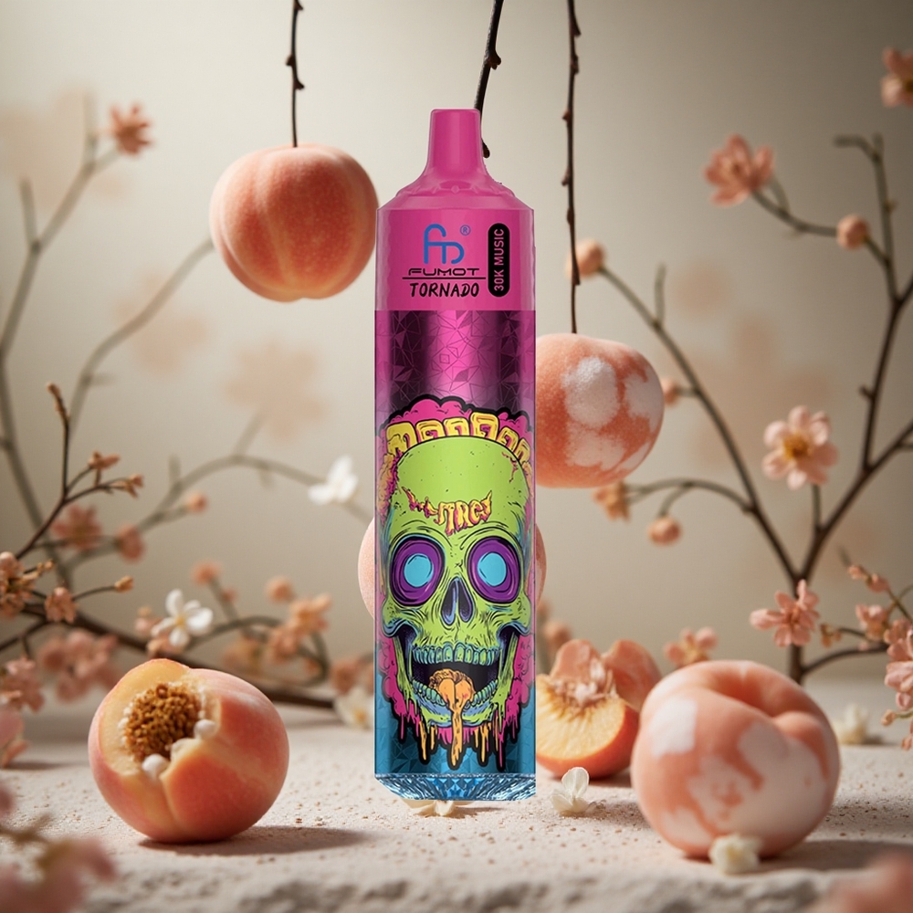 Melocotón Hielo Fumot RandM Tornado 30000 Puffs 30mL Colombia al por mayor