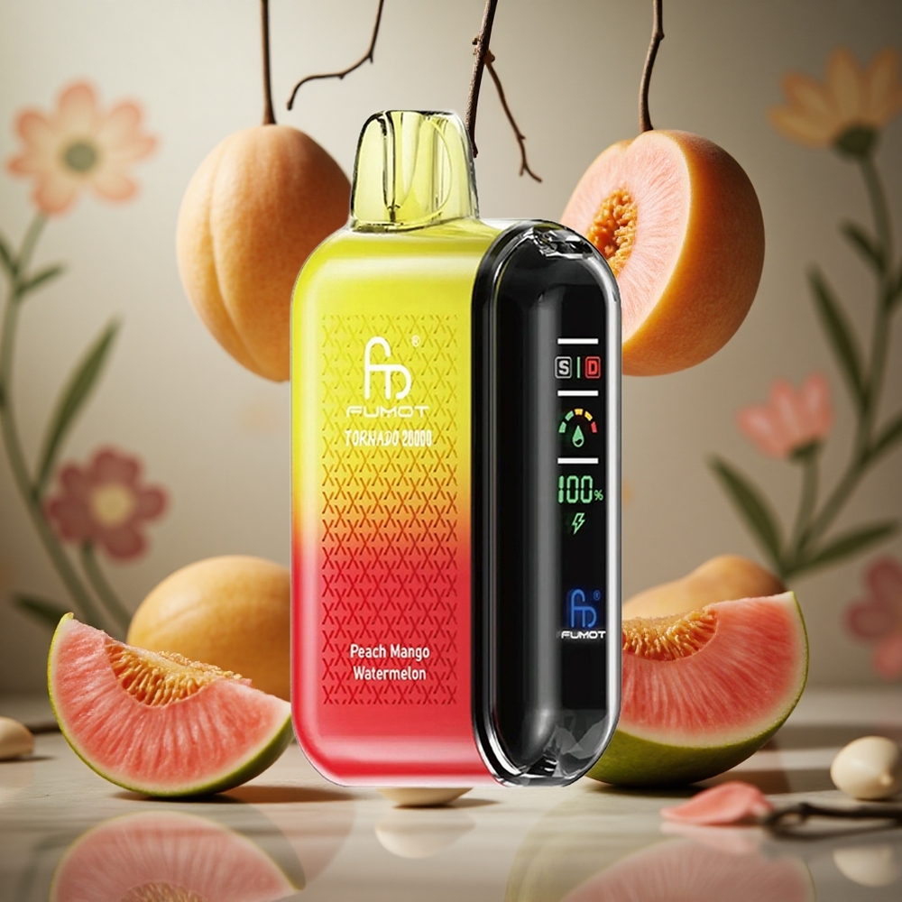 Durazno Mango Sandía Fumot Tornado 20000 Puffs 20ml Capacidad de E-líquido 850mAh Batería Recargable Colombia al por mayor