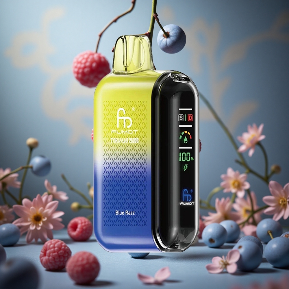 Frambuesa Azul Fumot Tornado 20000 Puffs con Batería Recargable de 850mAh y 20ml de Capacidad Colombia al por mayor