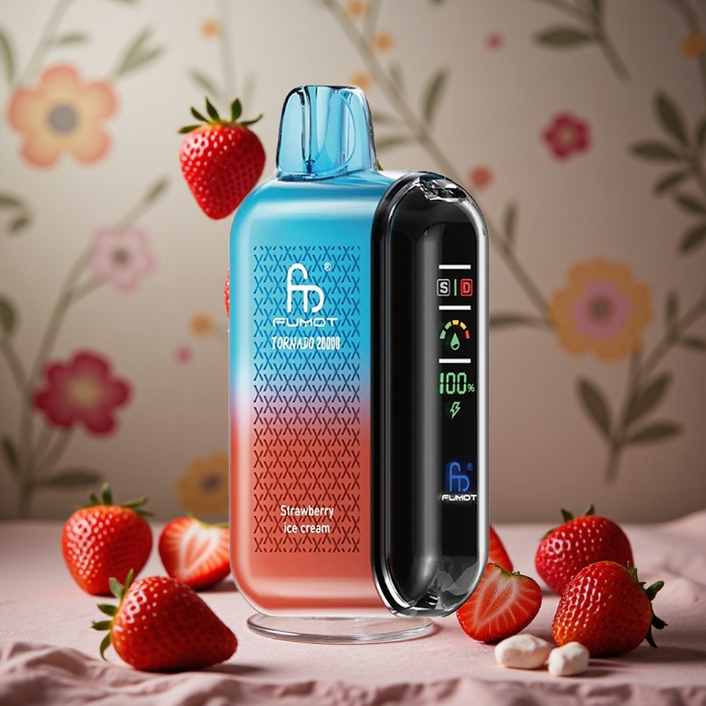 Fresa Crema Helada Fumot Tornado 20000 Puffs 20ml Capacidad de E-líquido 850mAh Batería Recargable Colombia al por mayor