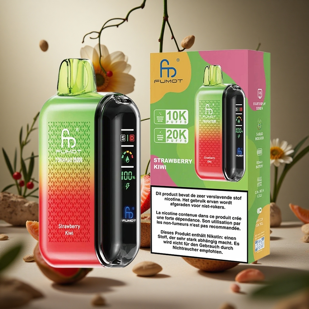 Fresa Kiwi Fumot Tornado 20000 Puffs Batería Recargable 850mAh Colombia al por mayor