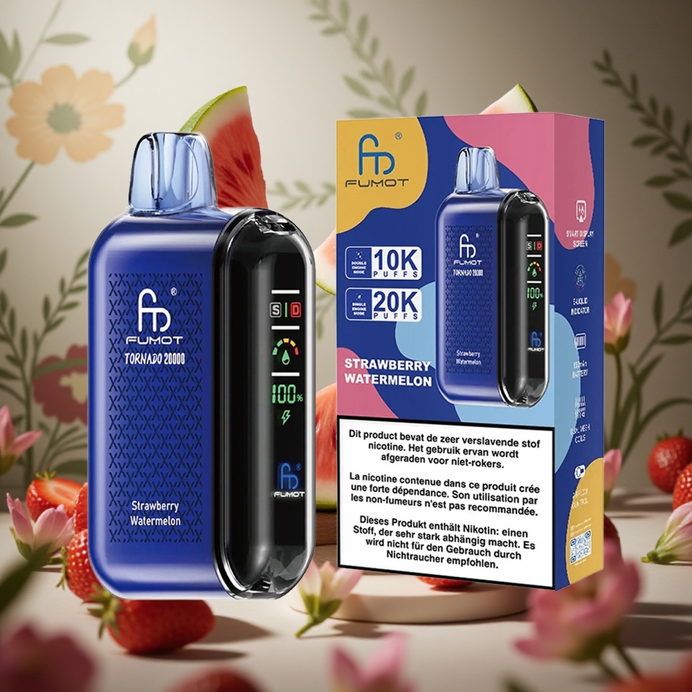 Fresa Sandía Fumot Tornado 20000 Puffs 20ml Capacidad Batería Recargable 850mAh Colombia al por mayor