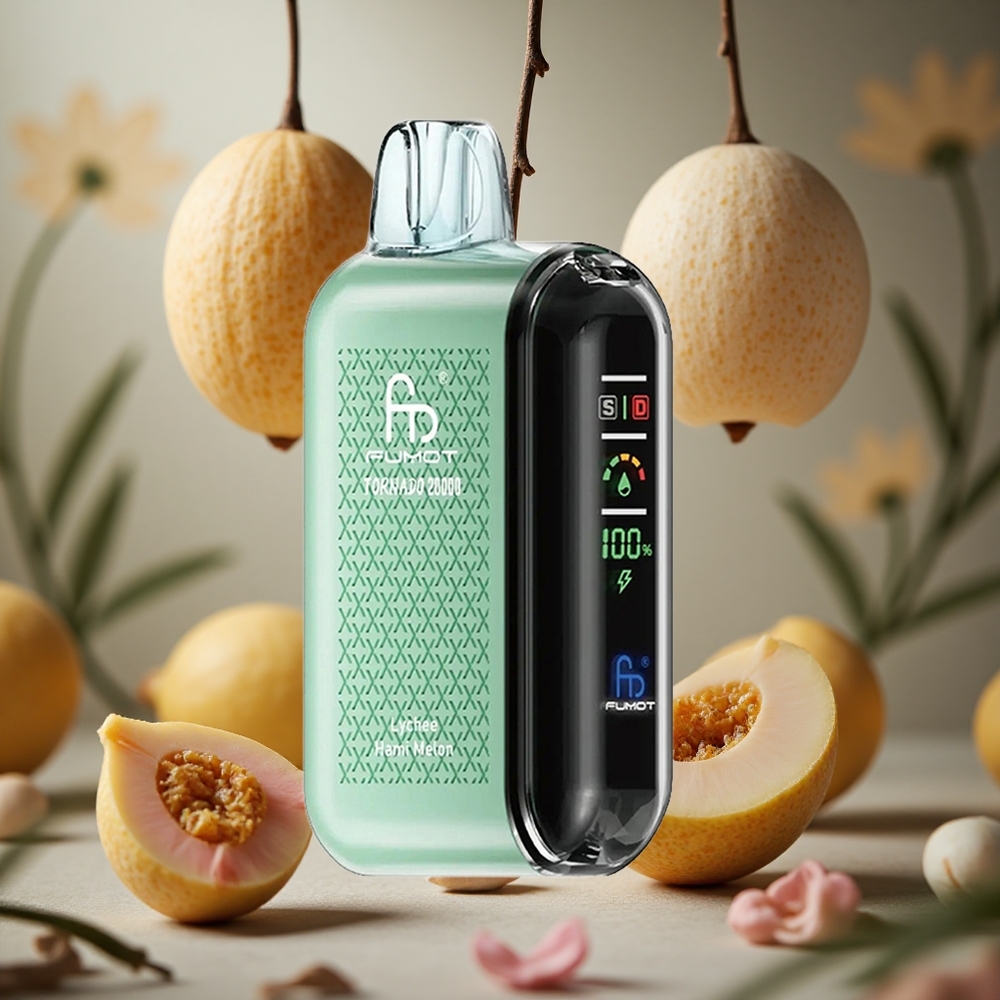 Lichi Melón Hami Fumot Tornado 20000 Puffs 20ml Capacidad de E-líquido 850mAh Batería Recargable Colombia al por mayor