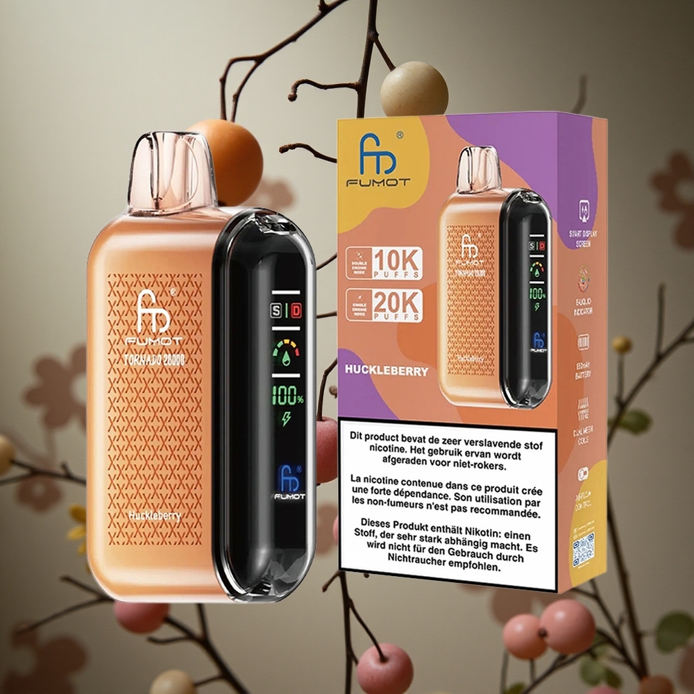 Mora Azul Fumot Tornado 20000 Puffs con Batería Recargable 850mAh y Control de Flujo de Aire Colombia al por mayor