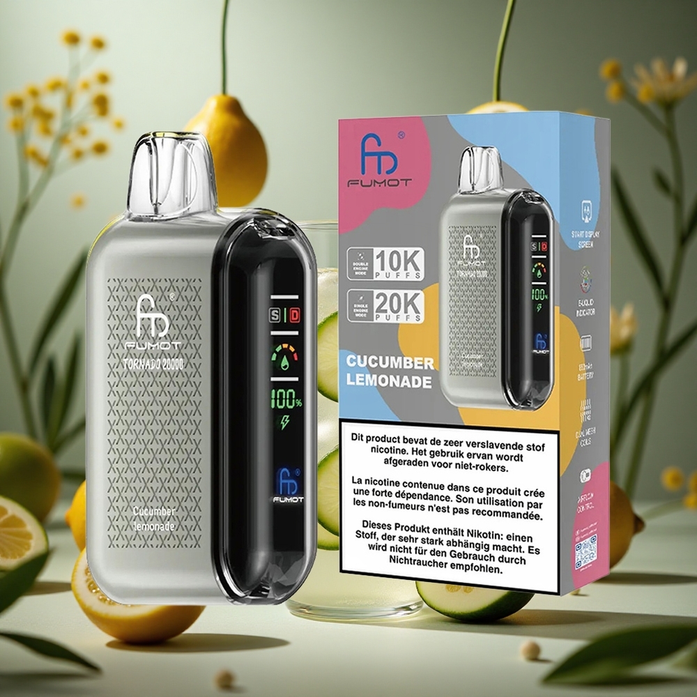 Pepino Limonada Fumot Tornado 20000 Puffs Batería Recargable 850mAh Colombia al por mayor