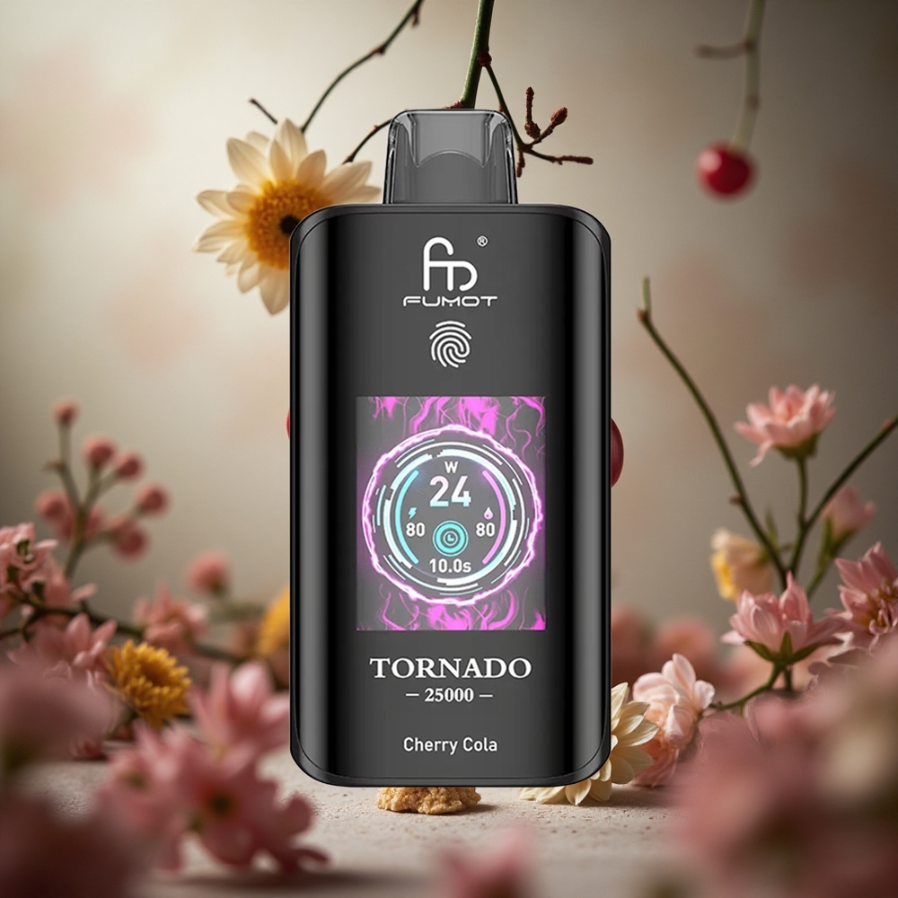 Cereza Cola Fumot Tornado 25000 Puffs Pantalla HD 20ml Colombia al por mayor