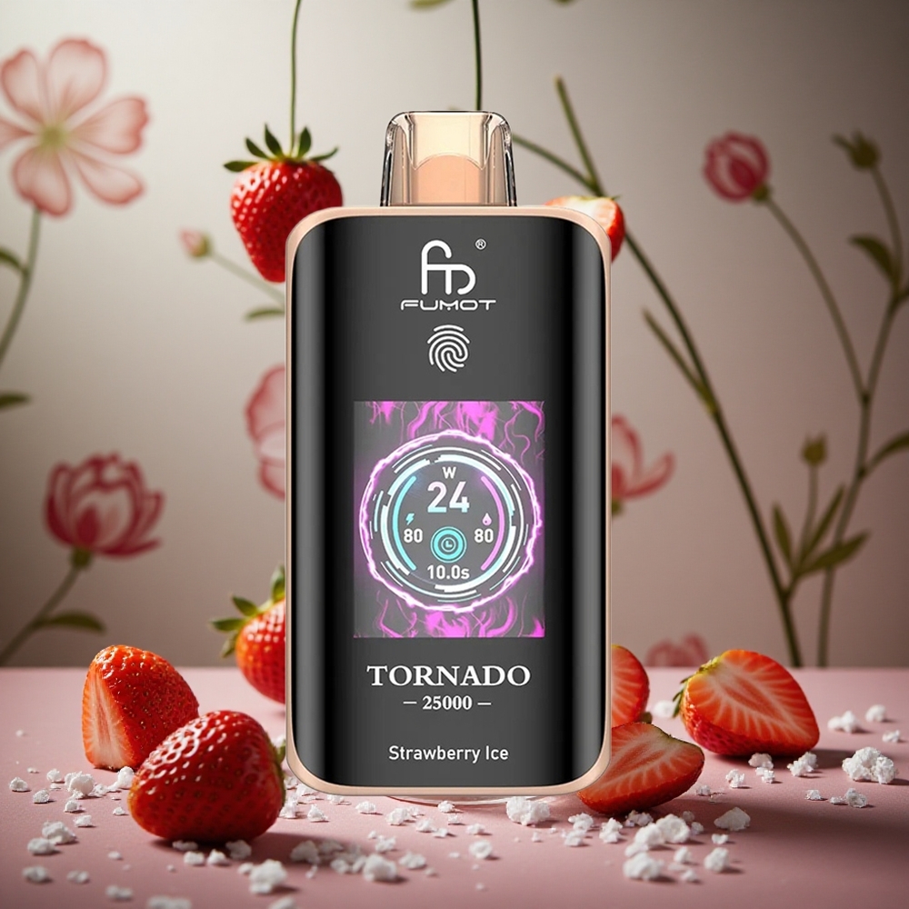 Fresa Helada Fumot Tornado 25000 Puffs Pantalla HD 20ml Colombia al por mayor