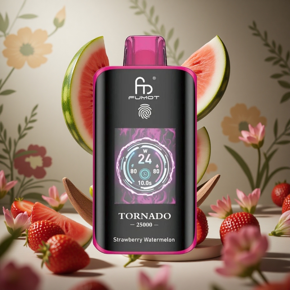 Fresa Sandía Fumot Tornado 25000 Puffs Pantalla HD 20ml Colombia al por mayor