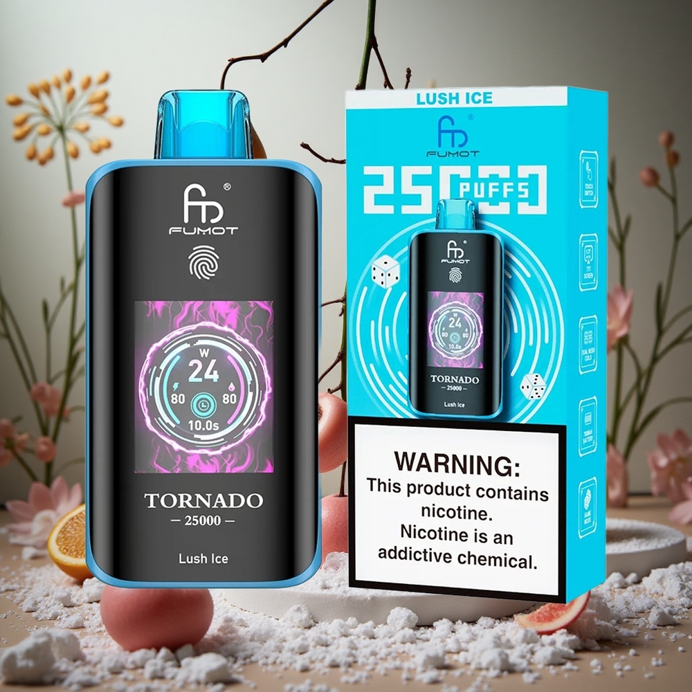 Hielo Lujoso Fumot Tornado 25000 Puff Pantalla HD 20ml Colombia al por mayor